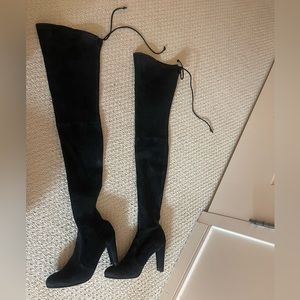 Highland suede over the knee boots
